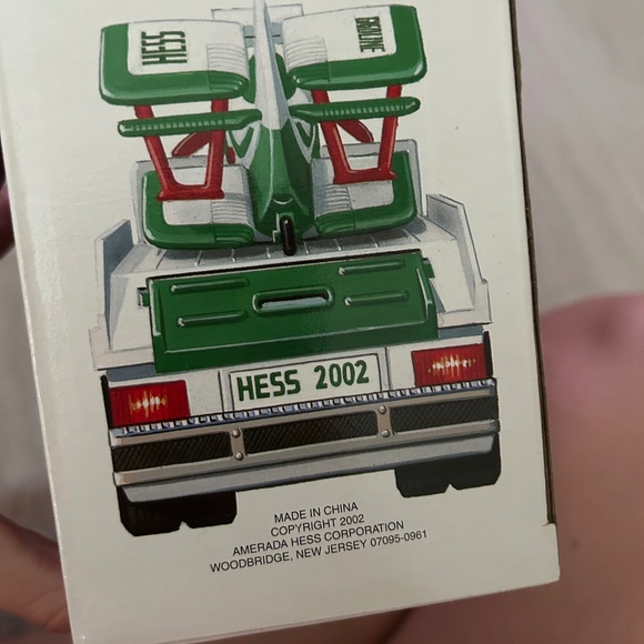 2002 hess toy truck with airplane - Picture 1 of 2